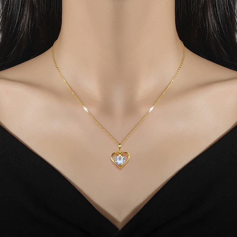 Love Necklace Female Titanium Steel Chain