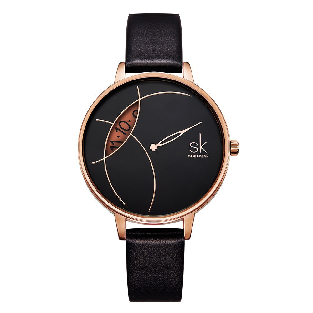 Women's Watch Women's Fashion Creative Mesh Strap Women's Watch Simple Niche Brand Watch