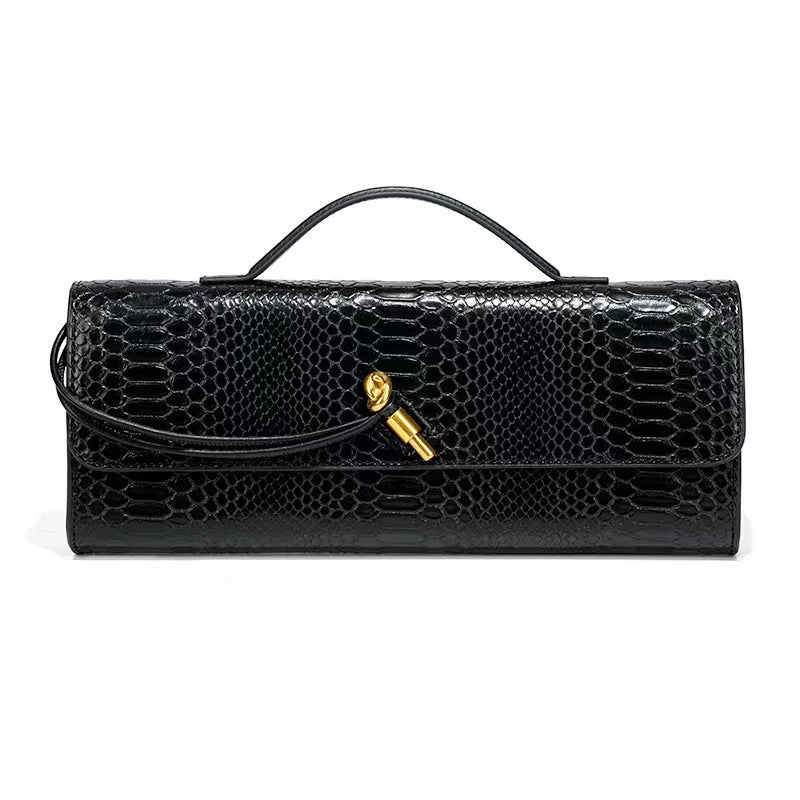 Women&#039;s Evening Bag In Hand Retro Stone Pattern Chinese Baguette Bag Organ All-match Single Shoulder Oblique
