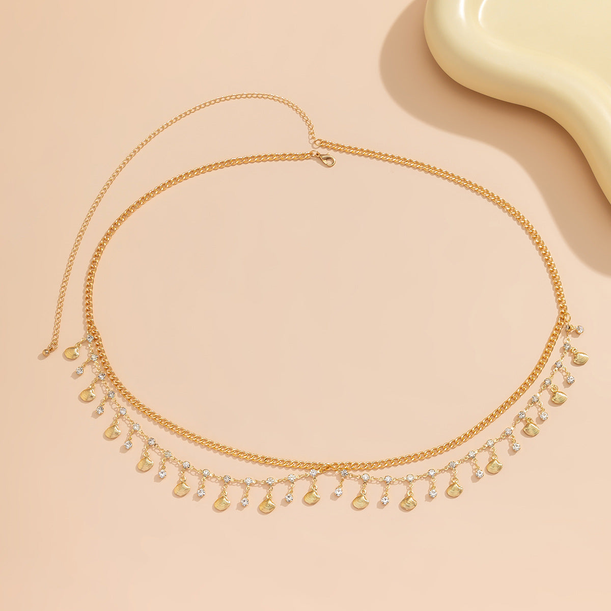 Jewelry Bikini Rhinestone Chain Waist Multi-layer Body Chain Butterfly Metal Tassel Waist Chain Women