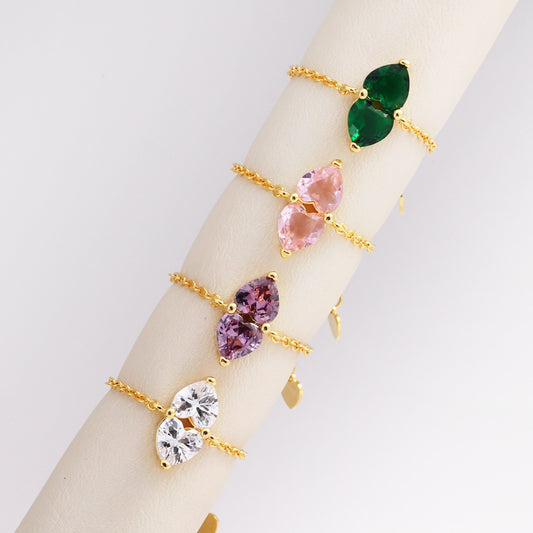 New Copper Plated Colorful Love Ring